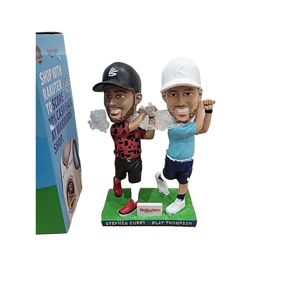 Stephen Curry Klay Thompson GOLF BROS Bobblehead 2024‎ Golden State Warriors SGA